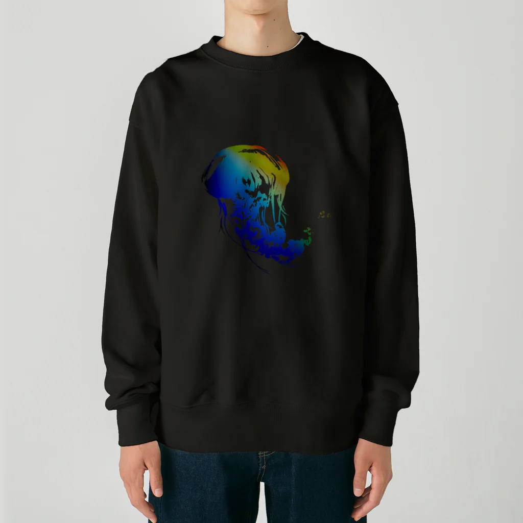 narutoyaの夜のくらげ Heavyweight Crew Neck Sweatshirt