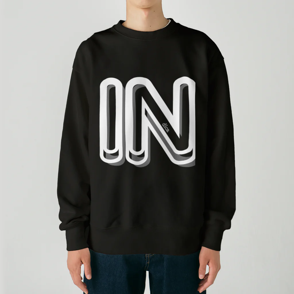 smokingのINでかblack Heavyweight Crew Neck Sweatshirt