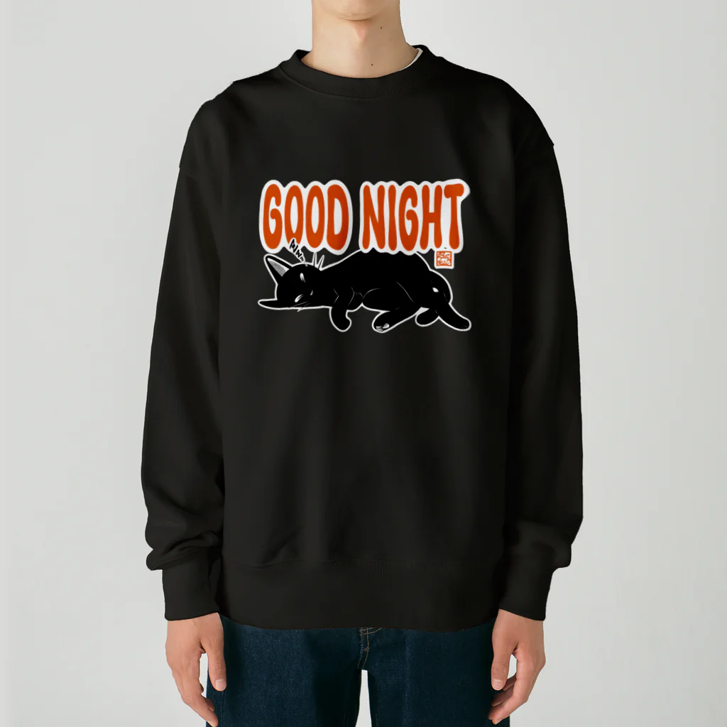 BATKEI ARTのGOOD NIGHT Heavyweight Crew Neck Sweatshirt