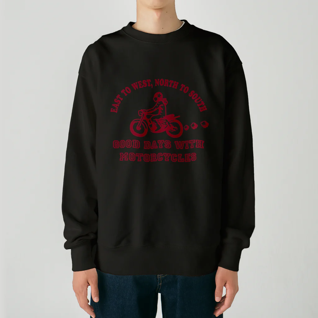 キッズモード某のバイク日和(azuki) Heavyweight Crew Neck Sweatshirt