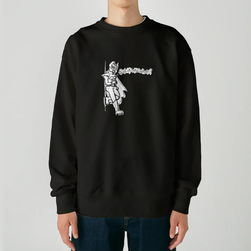 SHOPユリココズのブラックウォンバッドのボスが好きなんだろう（英語の濃色） Heavyweight Crew Neck Sweatshirt