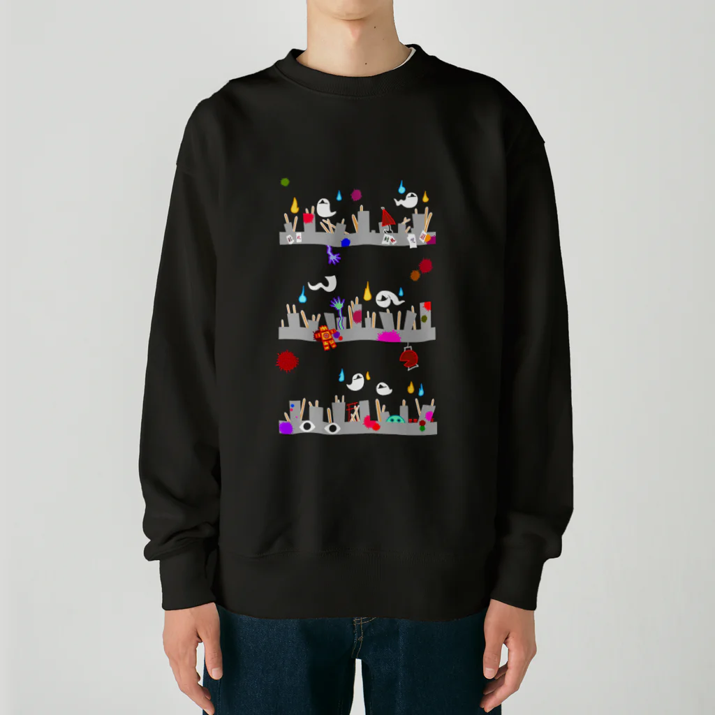 cosmicatiromのおばけ Heavyweight Crew Neck Sweatshirt