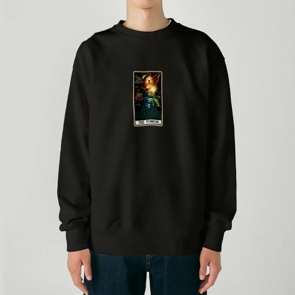 みにゃ次郎のタロットTOWERS Heavyweight Crew Neck Sweatshirt