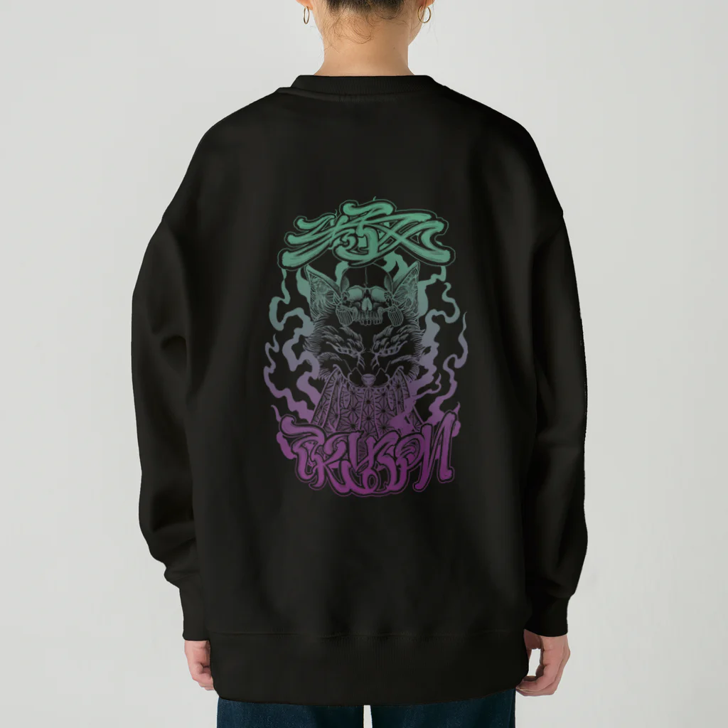 Y's Ink Works Official Shop at suzuriのY'sロゴ Fox (Color Print) Heavyweight Crew Neck Sweatshirt