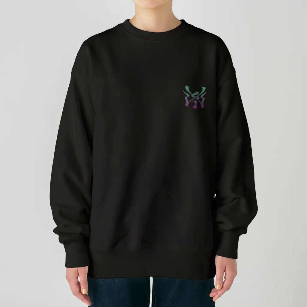 Y's Ink Works Official Shop at suzuriのY'sロゴ Fox (Color Print) Heavyweight Crew Neck Sweatshirt