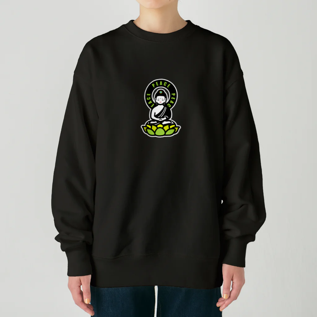 くねくね道のPEACE BUDDHA Heavyweight Crew Neck Sweatshirt