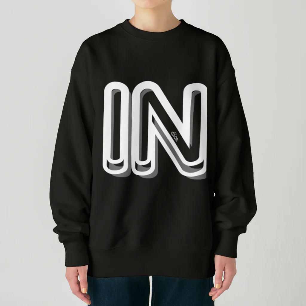 smokingのINでかblack Heavyweight Crew Neck Sweatshirt