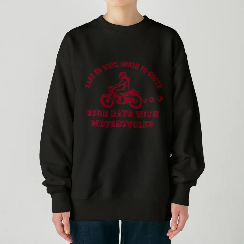 キッズモード某のバイク日和(azuki) Heavyweight Crew Neck Sweatshirt