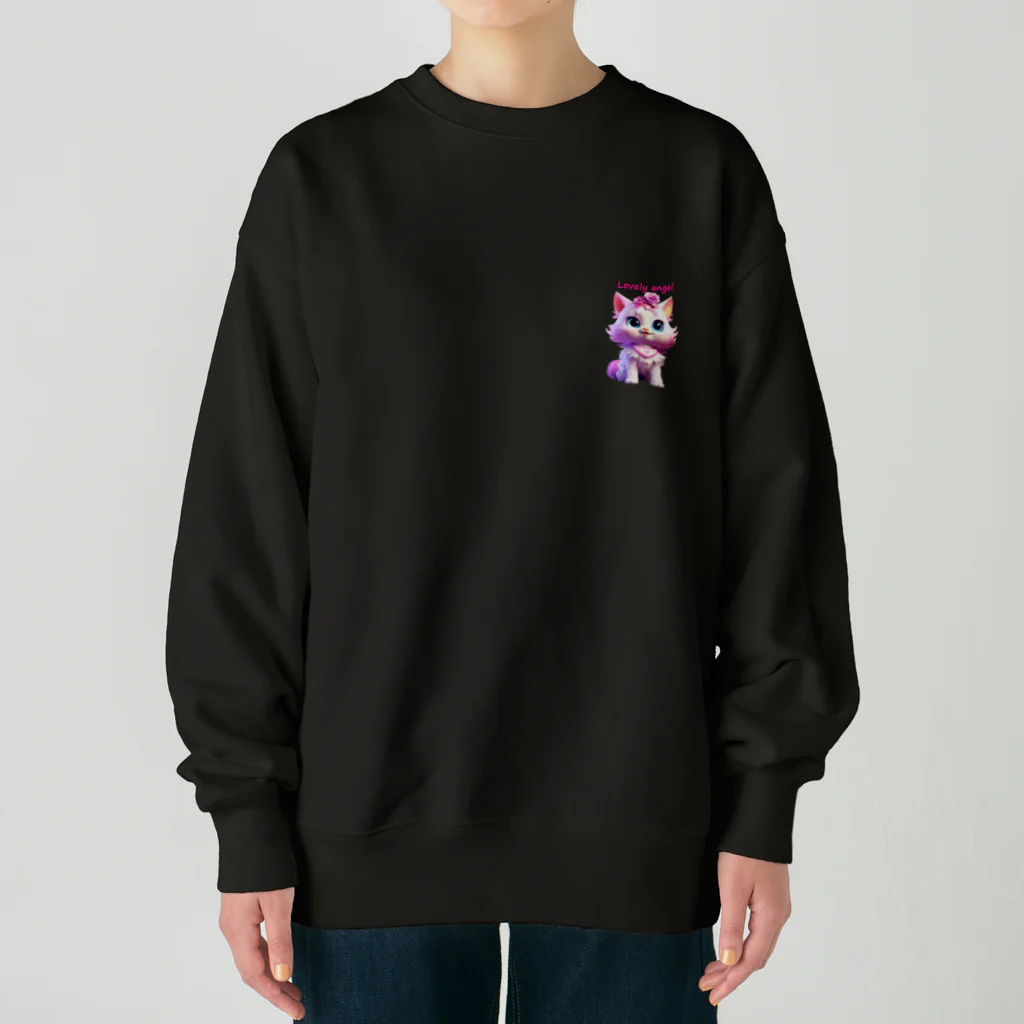 Mingle~DOPのLovey angel Heavyweight Crew Neck Sweatshirt