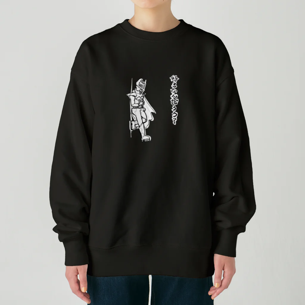 SHOPユリココズのブラックウォンバッドのボスが好きなんだろう（日本語の濃色） Heavyweight Crew Neck Sweatshirt