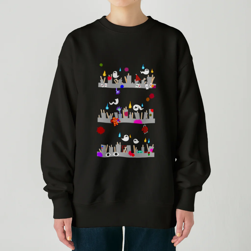 cosmicatiromのおばけ Heavyweight Crew Neck Sweatshirt