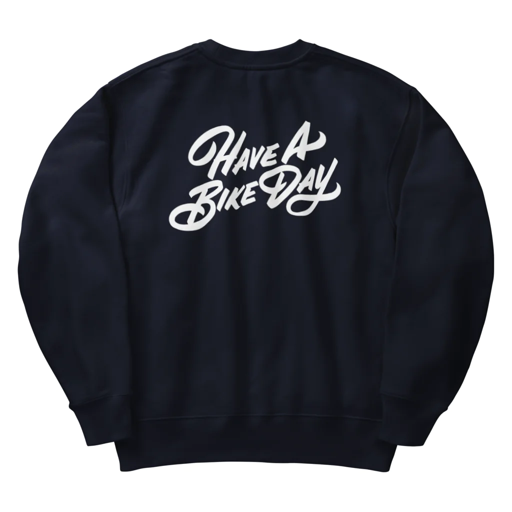 HAVE A BIKE DAY. ＠ SUZURIのHAVE A BIKE DAY. Heavyweight Crew Neck Sweatshirt