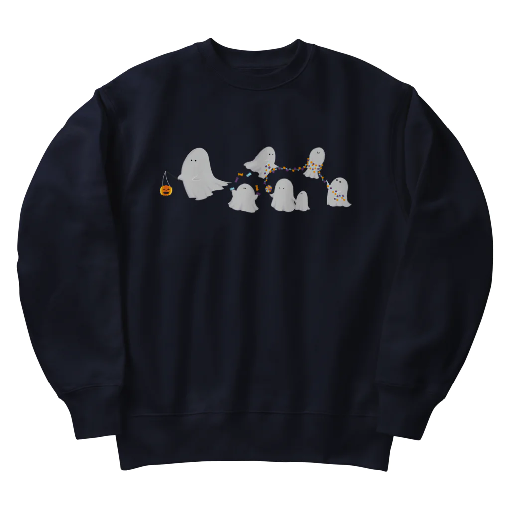 おくげちゃんのうきうきオバケ Heavyweight Crew Neck Sweatshirt