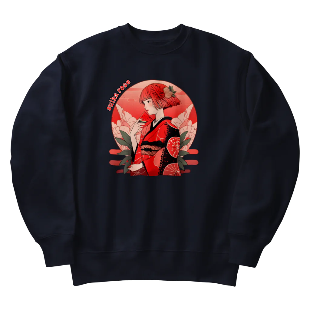 choujirou-Gameのスイカローズ Heavyweight Crew Neck Sweatshirt