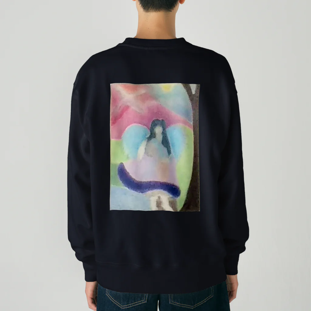 キキとココからの夜明けのエンジェル  Heavyweight Crew Neck Sweatshirt