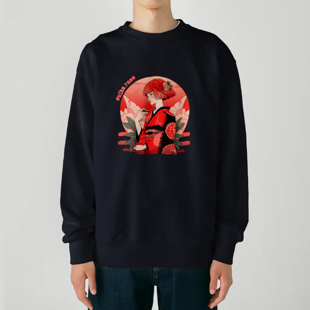 choujirou-Gameのスイカローズ Heavyweight Crew Neck Sweatshirt