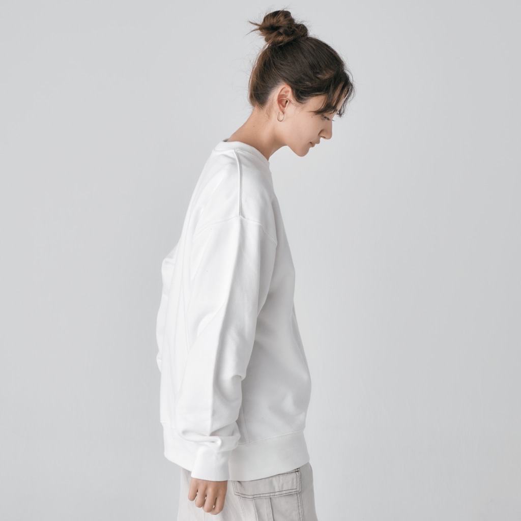 L_arctoaのカマキリの昼と夜の複眼（絵文字、背景透過ver） Heavyweight Crew Neck Sweatshirt