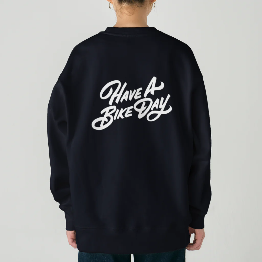 HAVE A BIKE DAY. ＠ SUZURIのHAVE A BIKE DAY. Heavyweight Crew Neck Sweatshirt