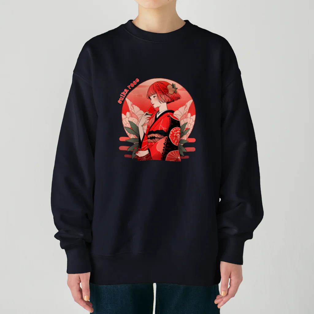 choujirou-Gameのスイカローズ Heavyweight Crew Neck Sweatshirt