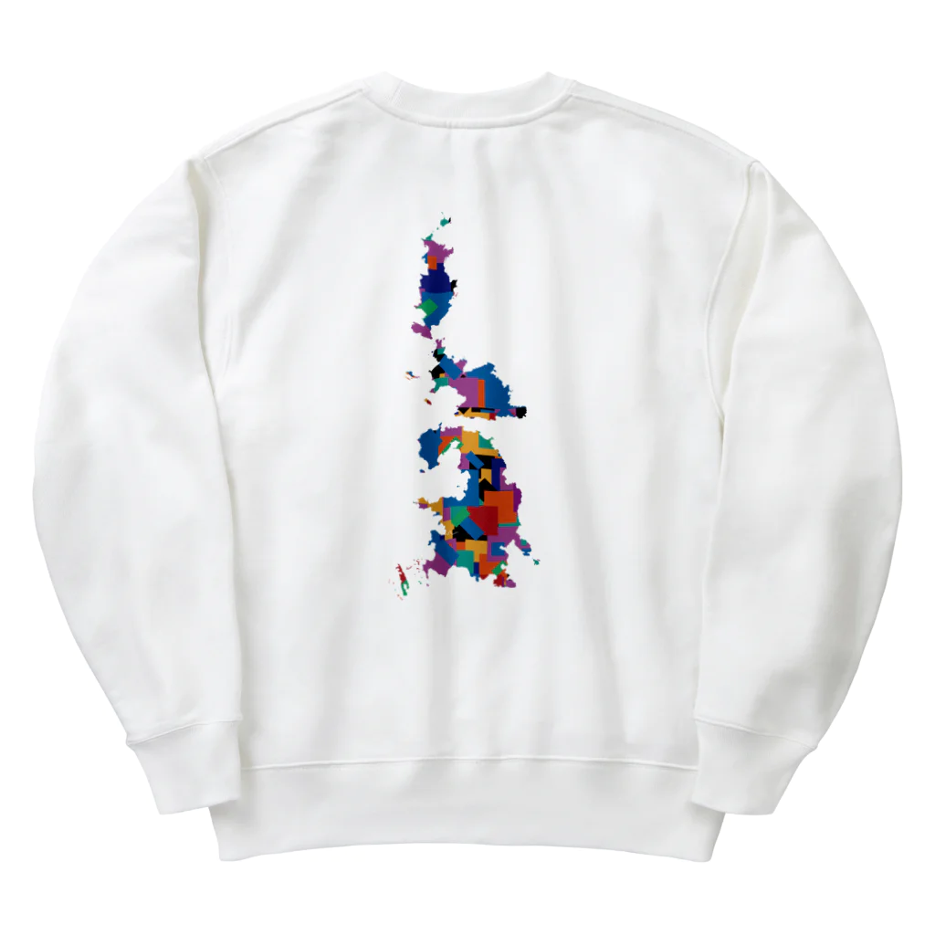 cuuyabowの小笠原諸島-colorful Heavyweight Crew Neck Sweatshirt