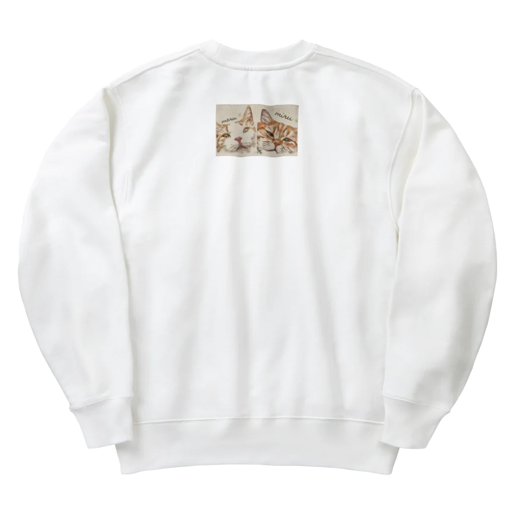 みるまるのみるまるロゴ Heavyweight Crew Neck Sweatshirt