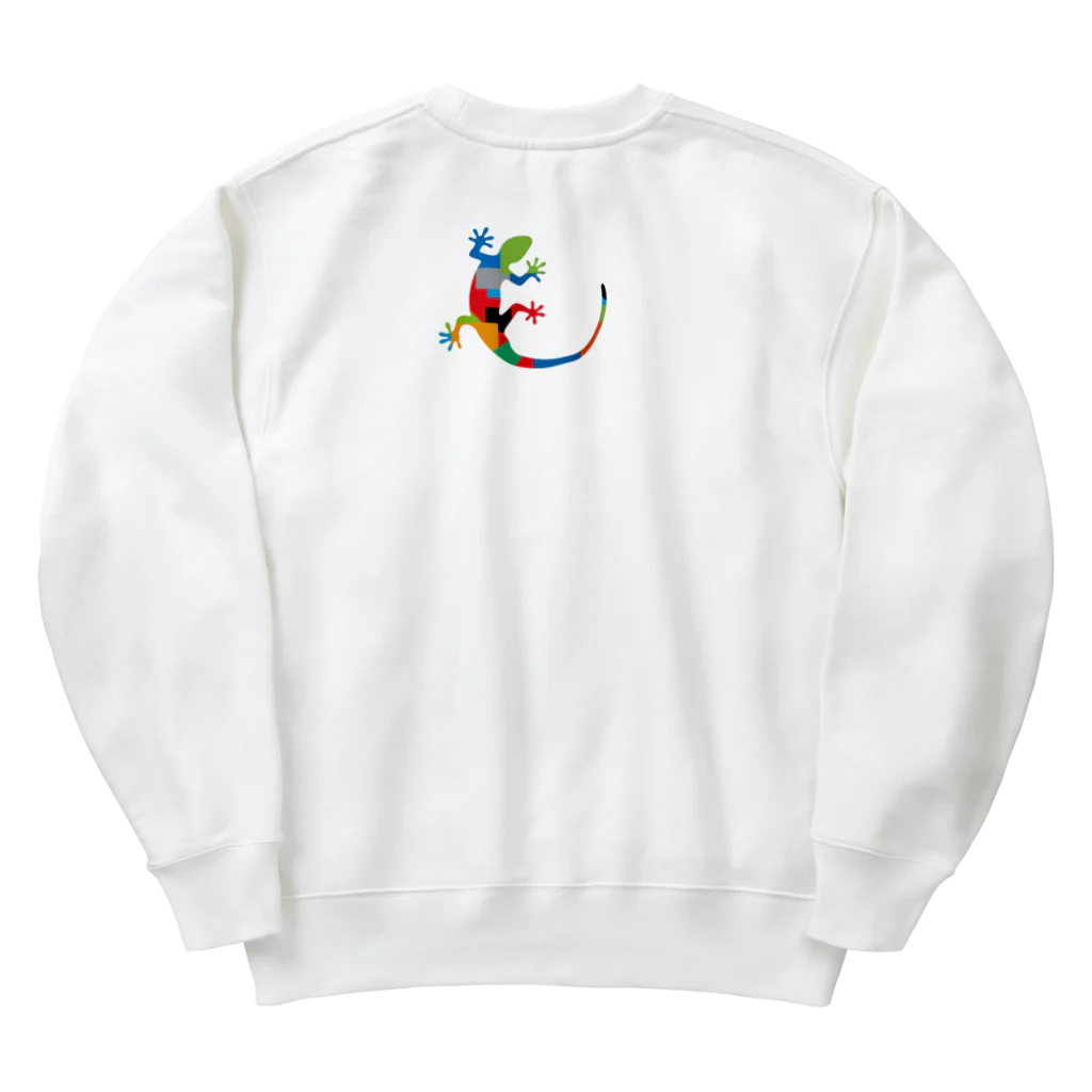 cuuyabowのカラフルヤモリ Heavyweight Crew Neck Sweatshirt