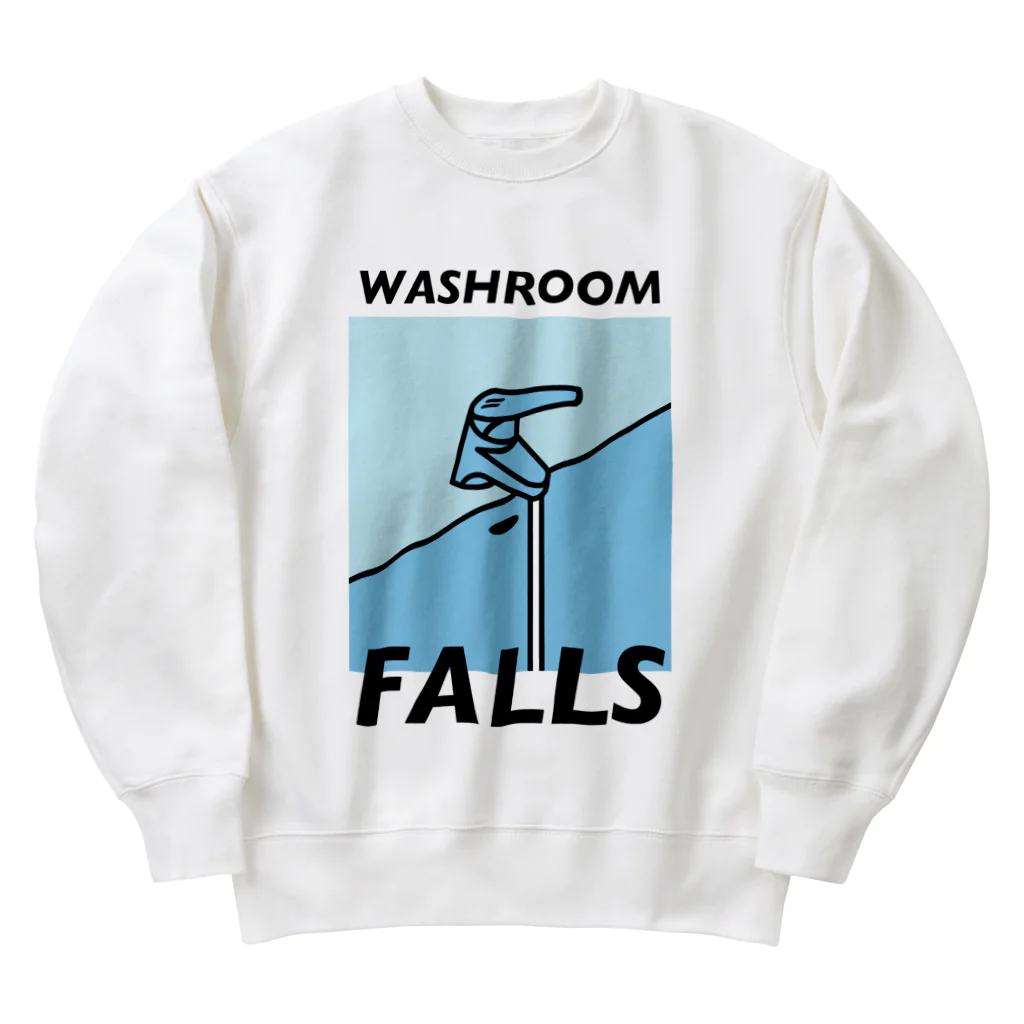 モーモーポルレノンの『洗面所の滝』 Heavyweight Crew Neck Sweatshirt