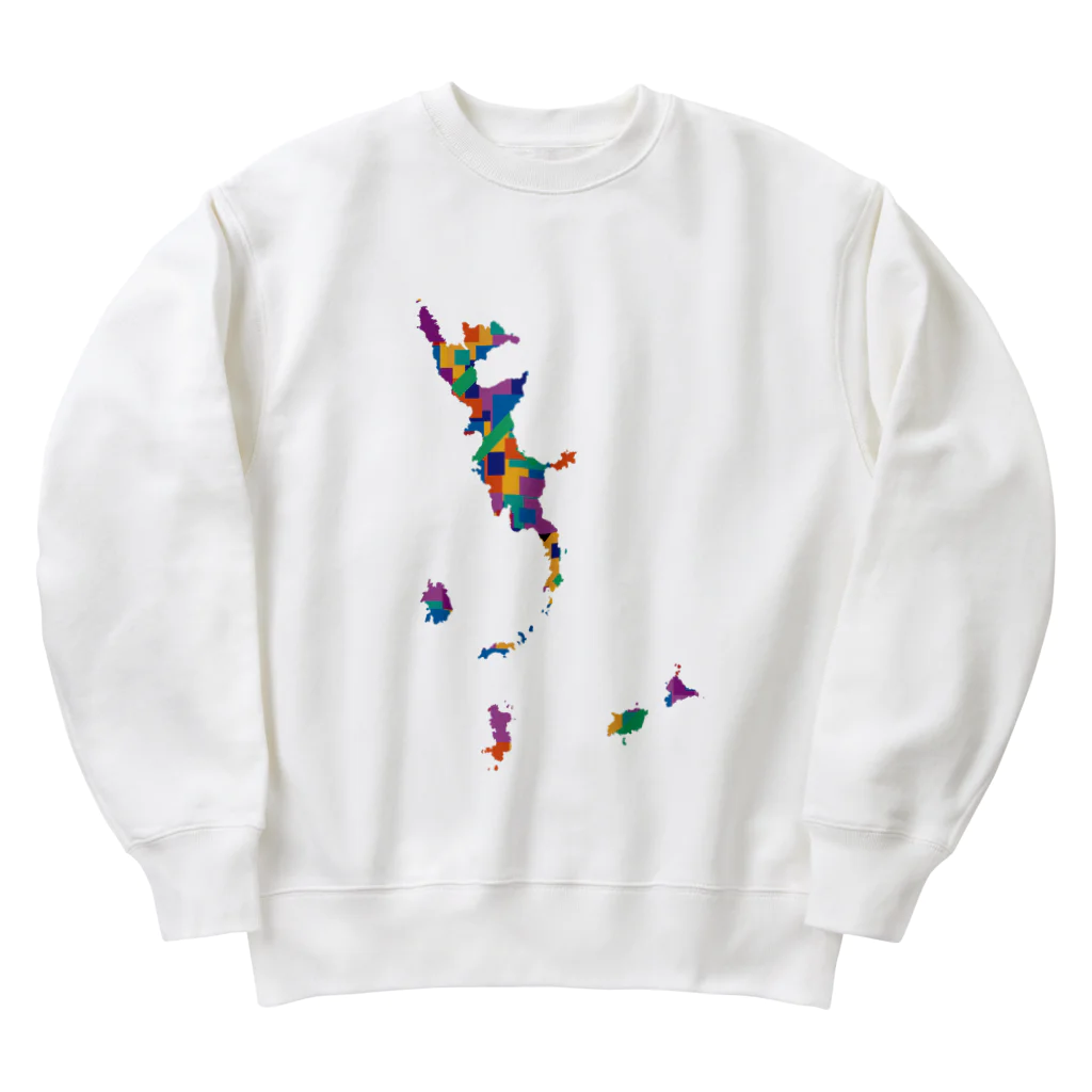 cuuyabowの小笠原諸島-colorful Heavyweight Crew Neck Sweatshirt