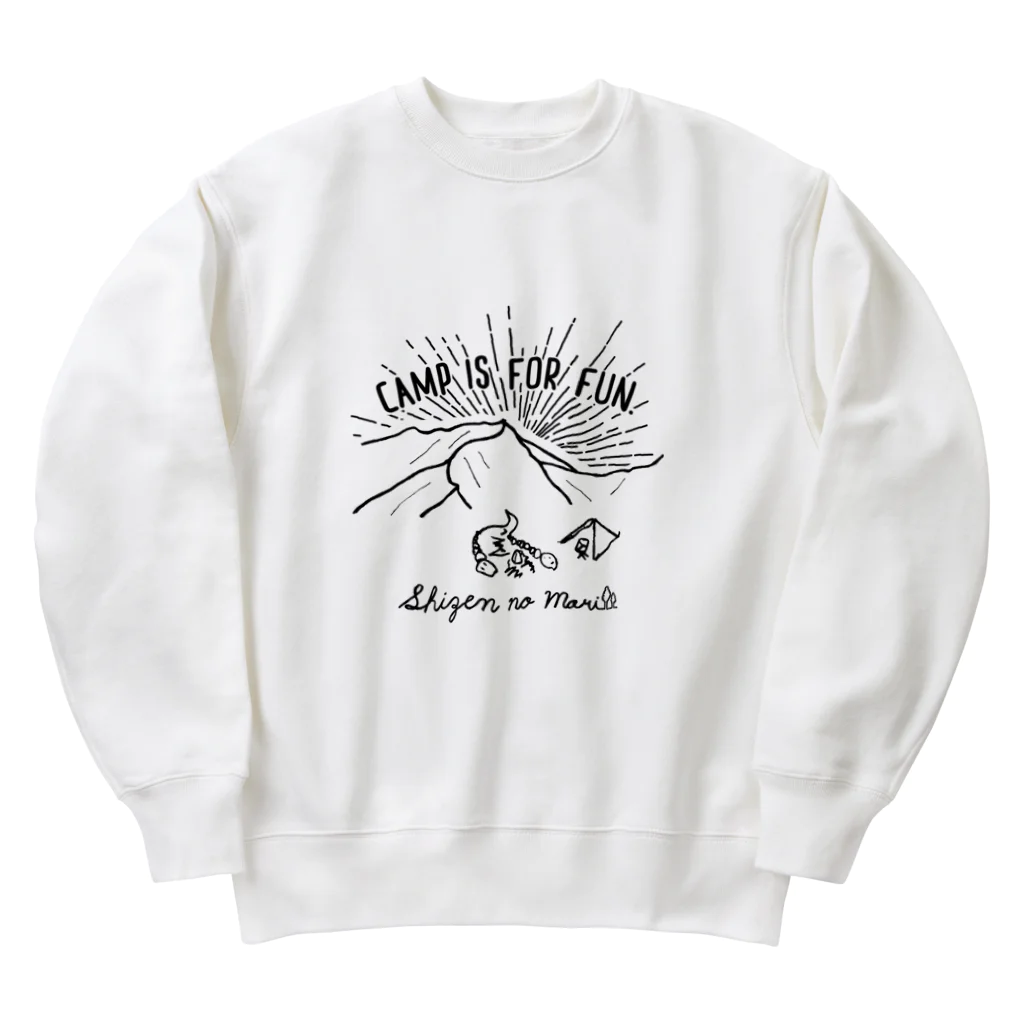 Too fool campers Shop!のSHIZENnoMORI01(黒文字) Heavyweight Crew Neck Sweatshirt