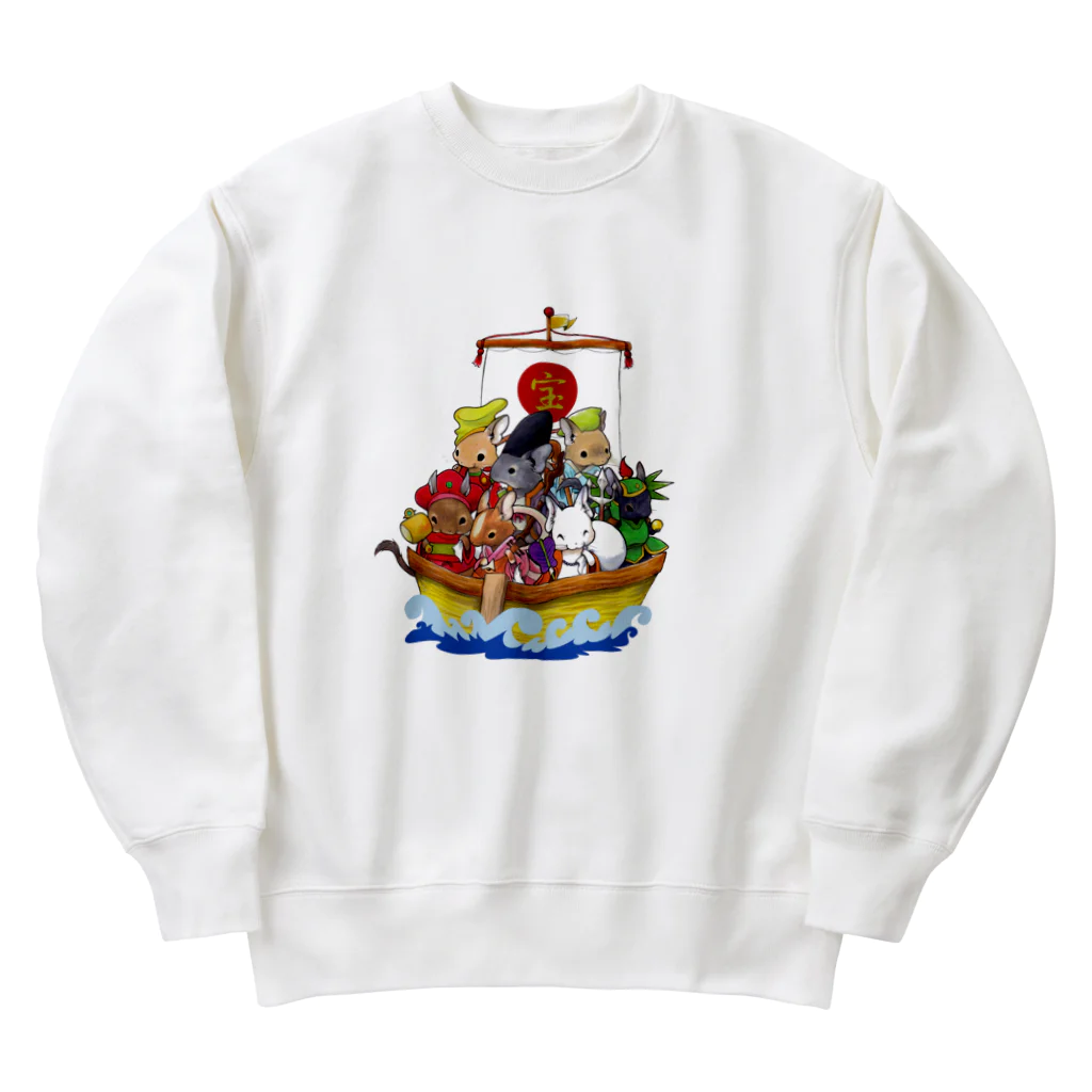 きりんぽる's SHOPの七福デグー Heavyweight Crew Neck Sweatshirt