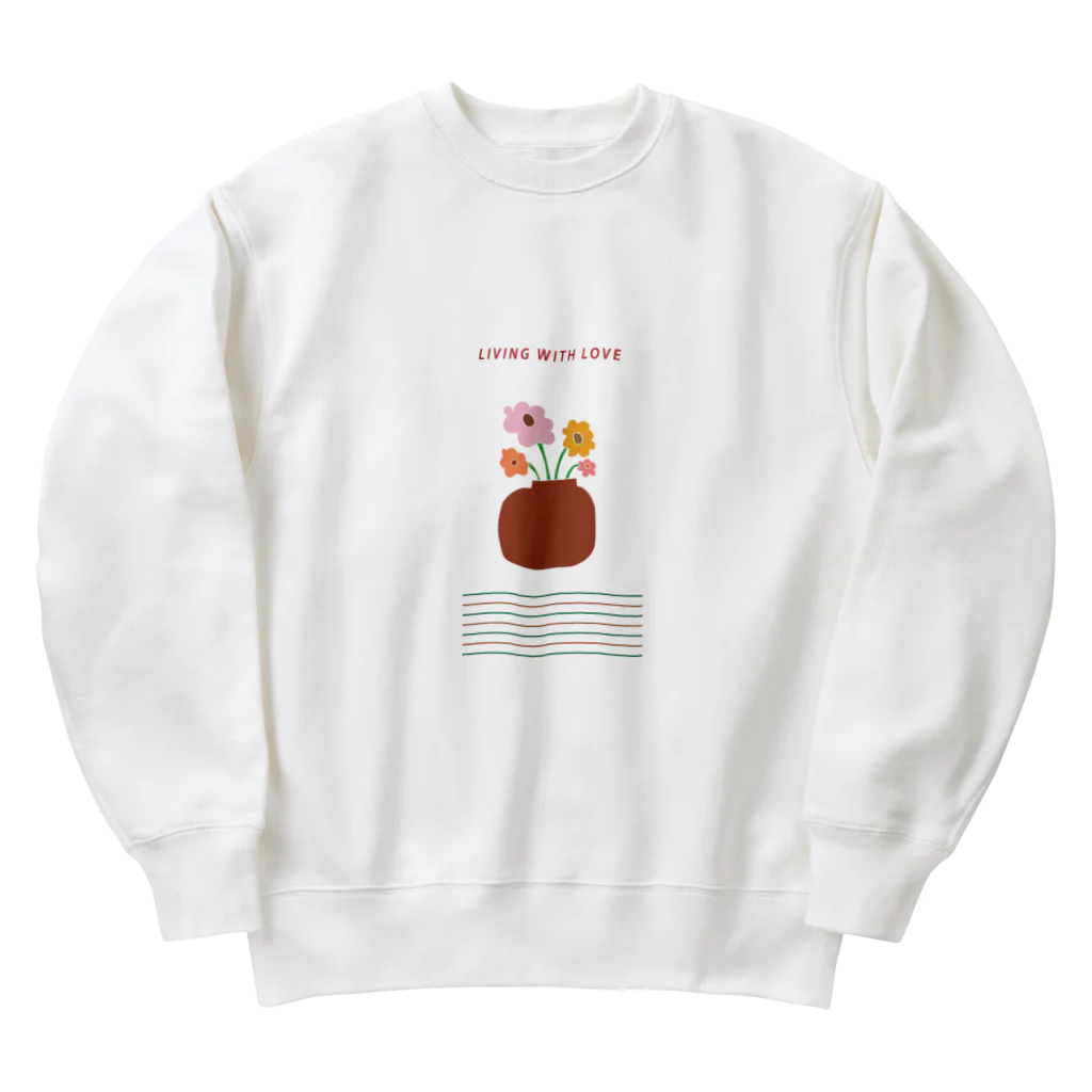 home sweet homeのliving with love Heavyweight Crew Neck Sweatshirt