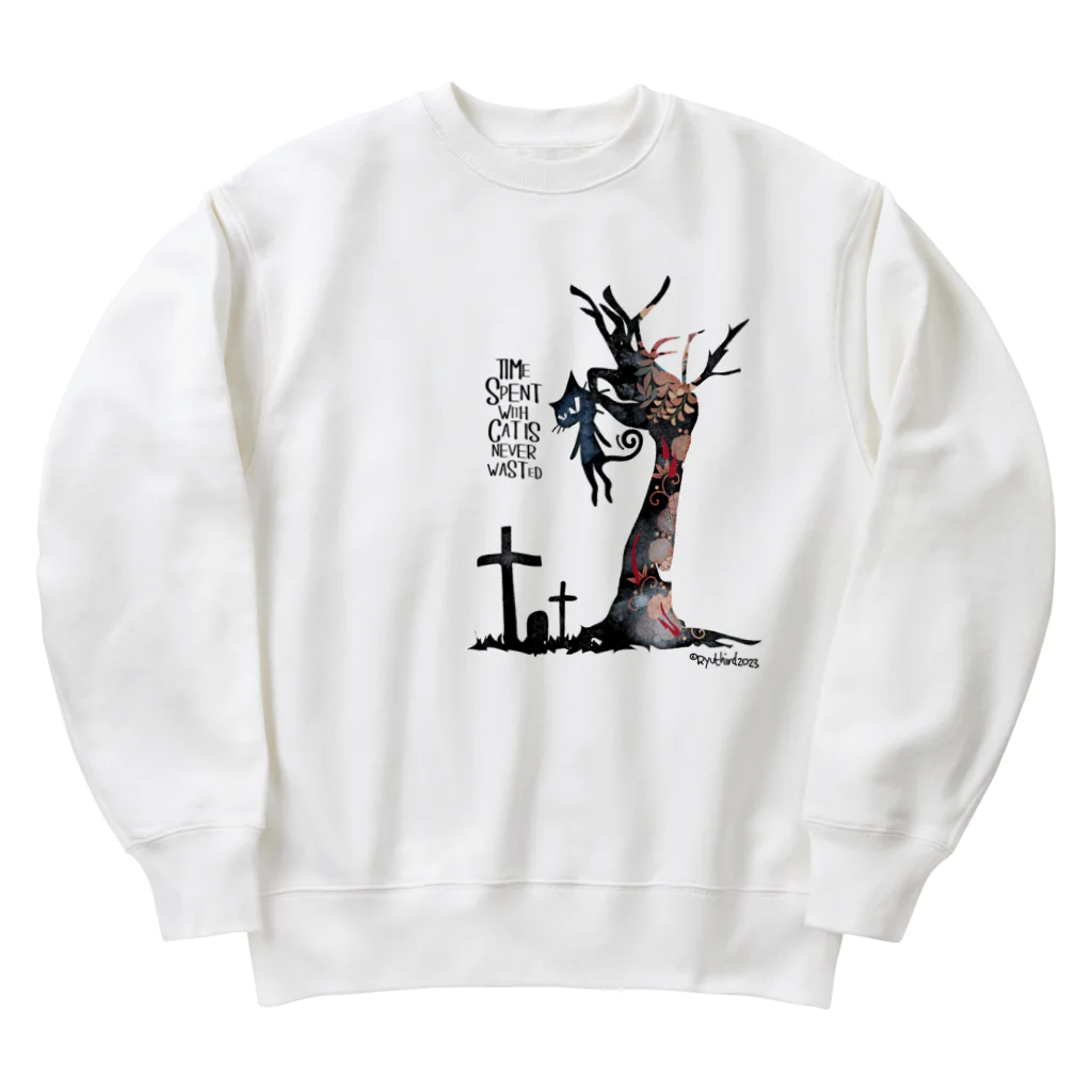 Ryuthirdの猫の木 Heavyweight Crew Neck Sweatshirt