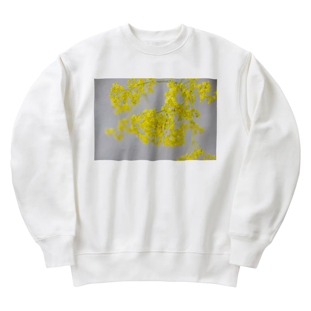 akane_art（茜音工房）の癒しの風景（オミナエシ） Heavyweight Crew Neck Sweatshirt