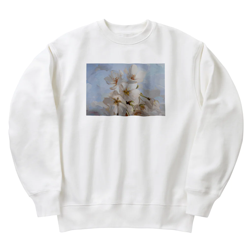 TOMOYA MURAKAMIのSAKURA-Oil Painting- Heavyweight Crew Neck Sweatshirt