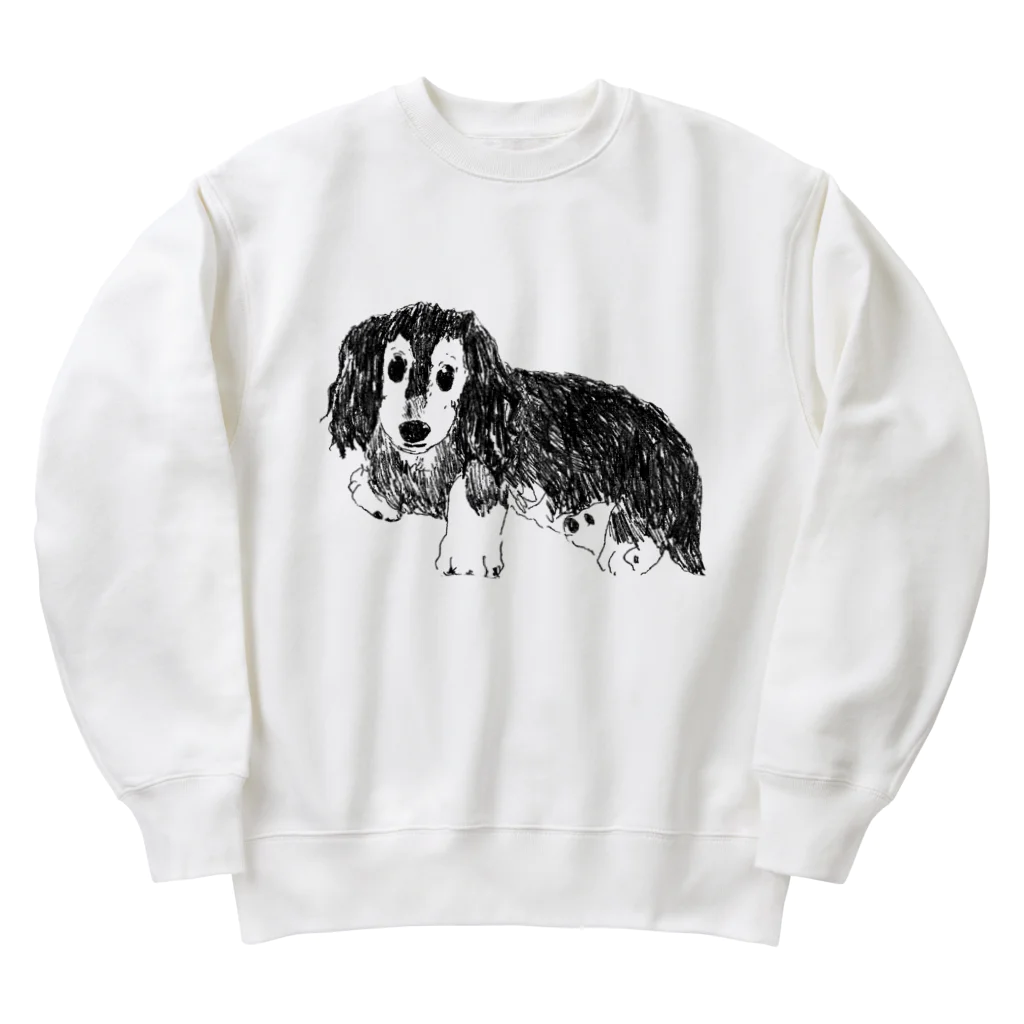 AruneMica35のdog ダックスフント Heavyweight Crew Neck Sweatshirt