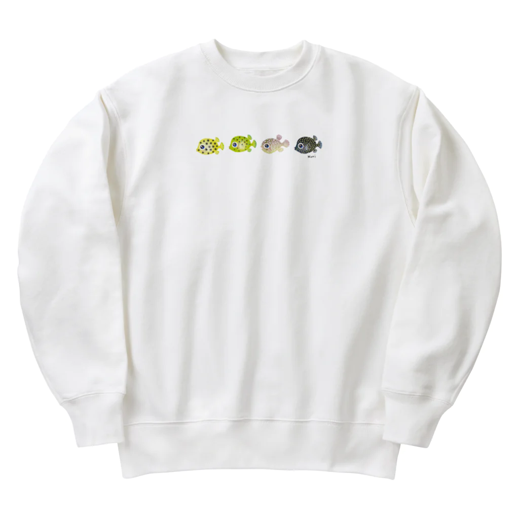 栗坊屋の幼魚だから小さいよ2 Heavyweight Crew Neck Sweatshirt