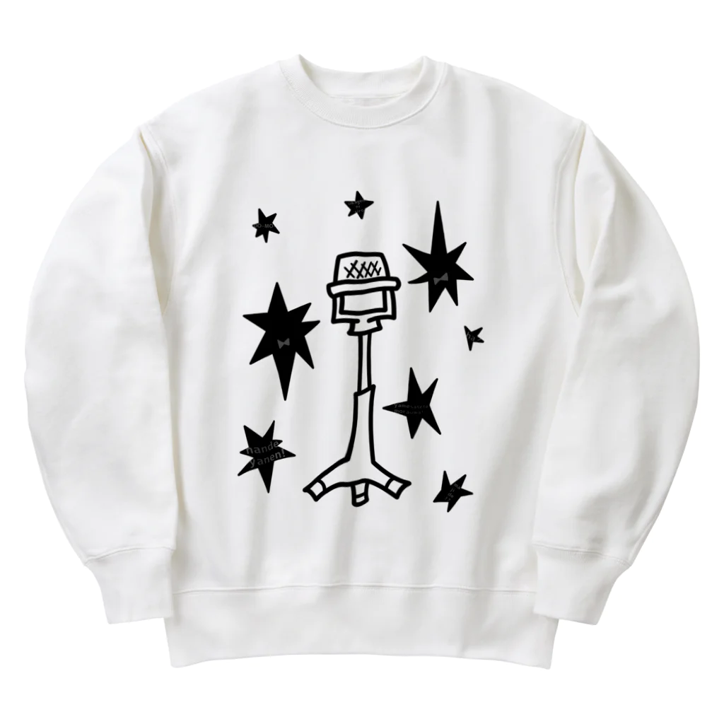 cosmicatiromの漫才マイク Heavyweight Crew Neck Sweatshirt