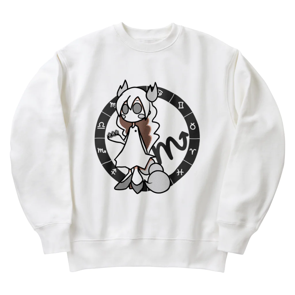 cosmicatiromのさそり座 パターン1 Heavyweight Crew Neck Sweatshirt