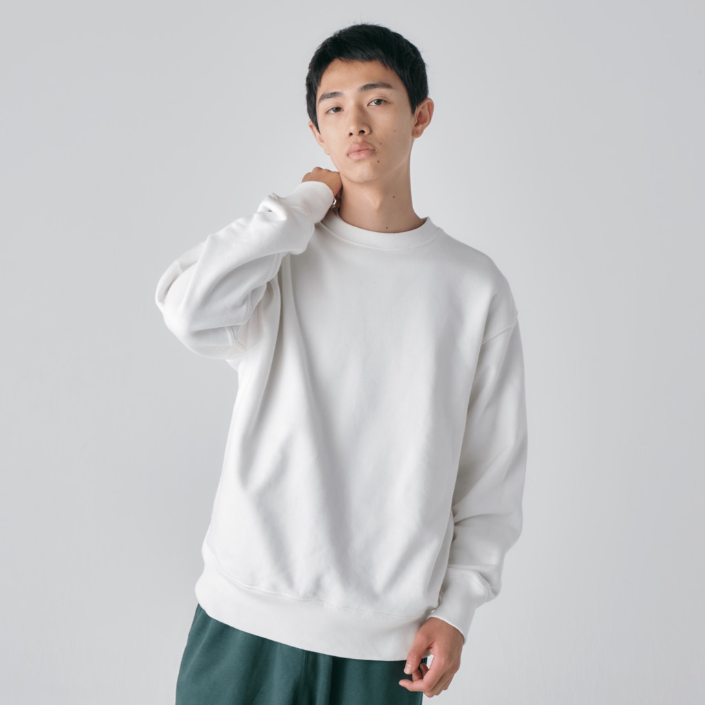 akane_art（茜音工房）のゆるチワワ（フラワーサークル） Heavyweight Crew Neck Sweatshirt