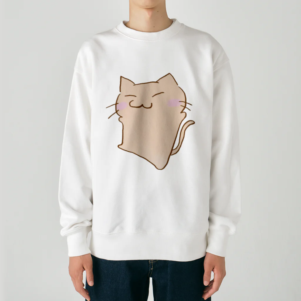 まりにゃんずのぽよぽよ あいにゃん Heavyweight Crew Neck Sweatshirt