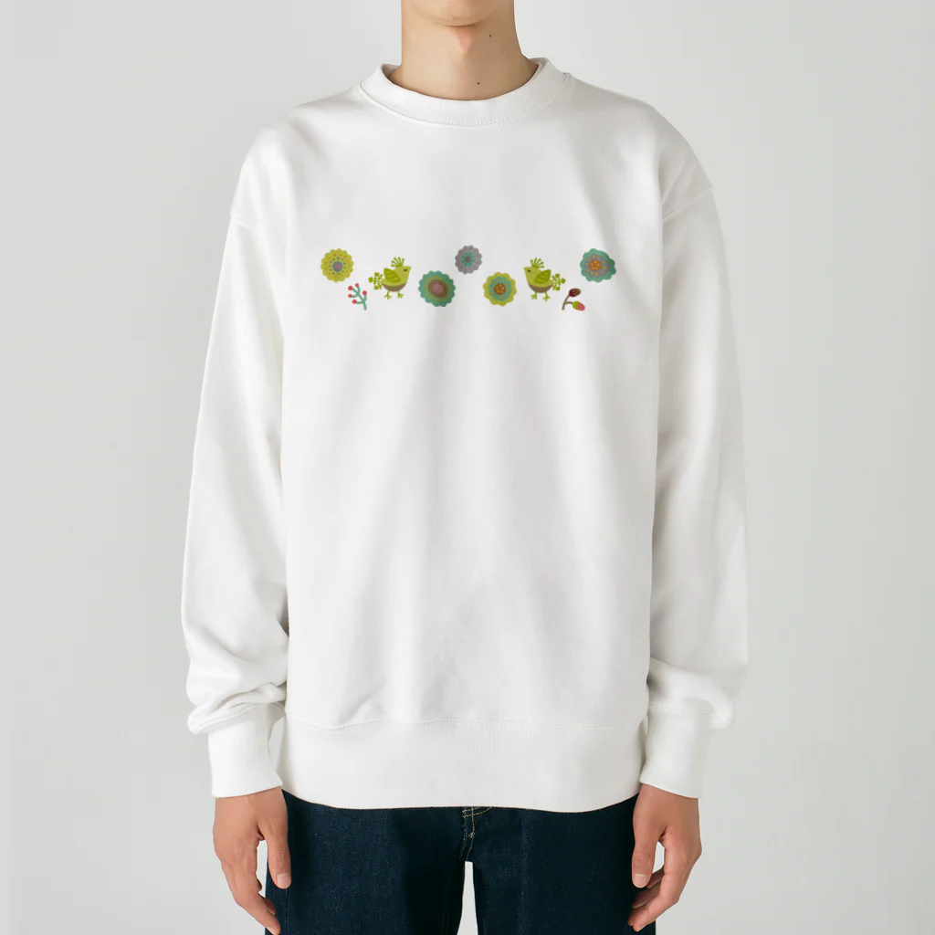 Wonder Bird Forestの不思議の森の仲間たち[WBF010] Heavyweight Crew Neck Sweatshirt