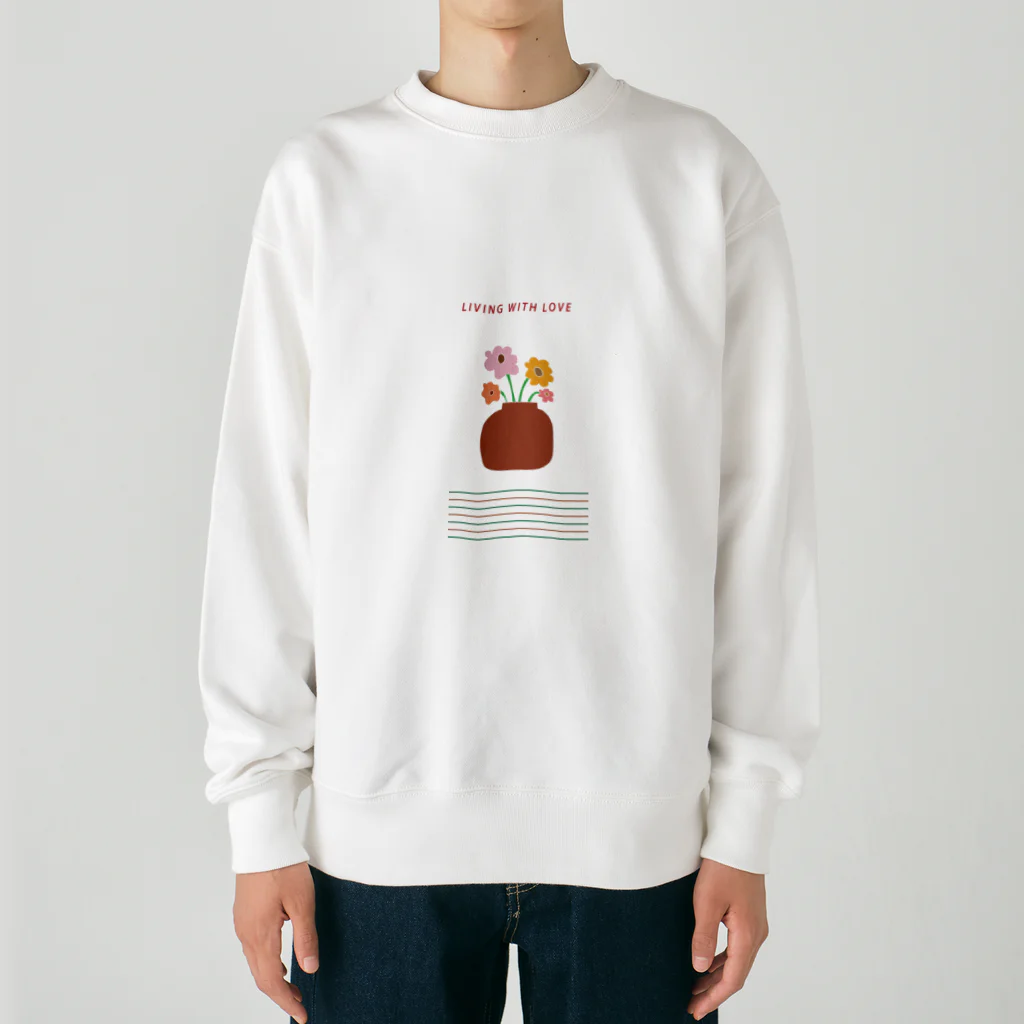 home sweet homeのliving with love Heavyweight Crew Neck Sweatshirt