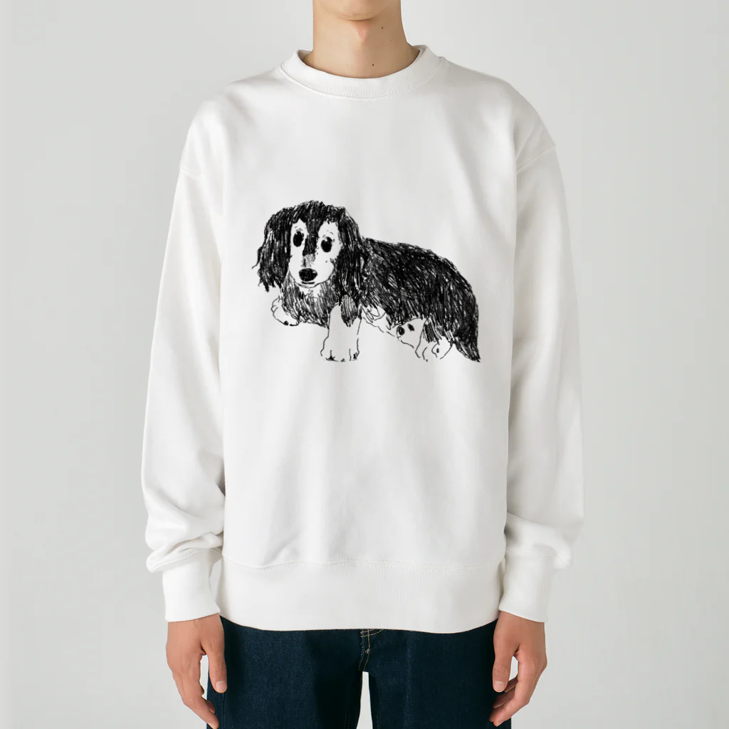 AruneMica35のdog ダックスフント Heavyweight Crew Neck Sweatshirt