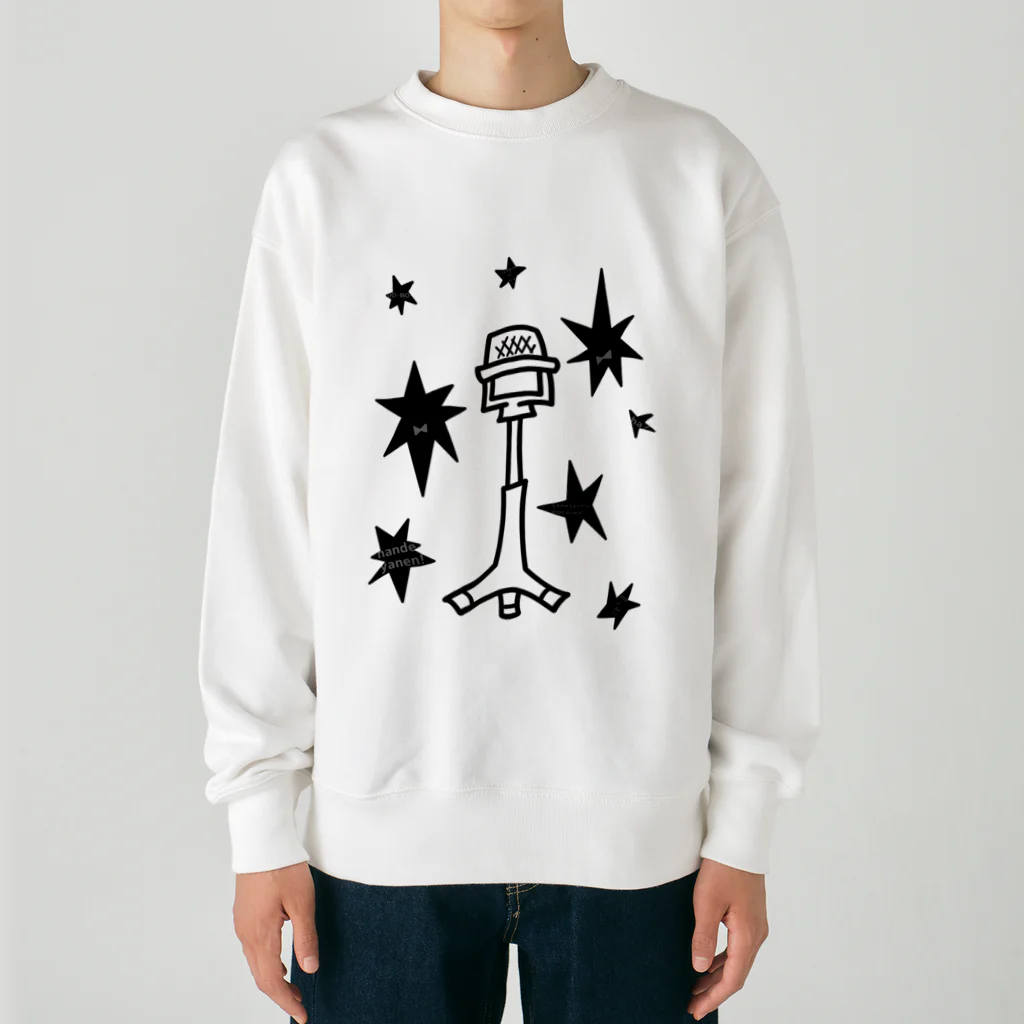 cosmicatiromの漫才マイク Heavyweight Crew Neck Sweatshirt