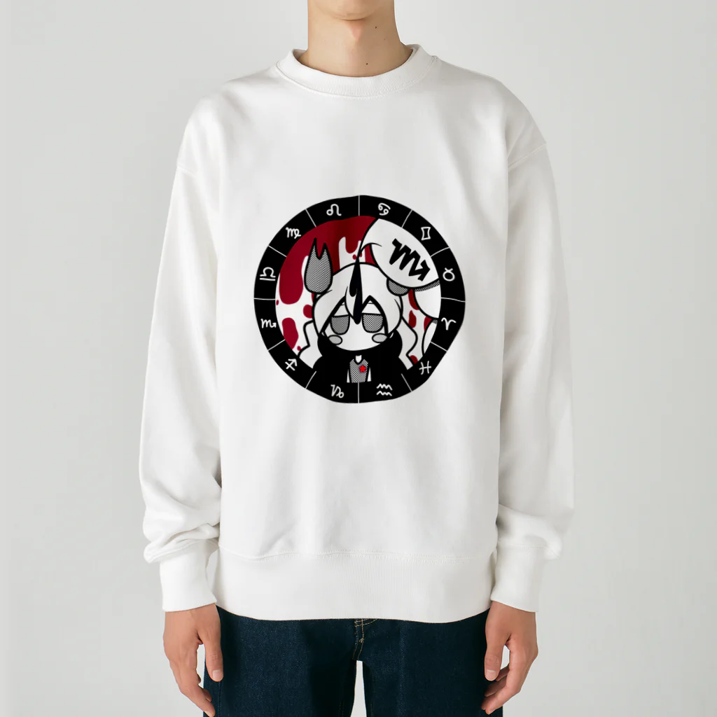 cosmicatiromのさそり座 パターン2 Heavyweight Crew Neck Sweatshirt