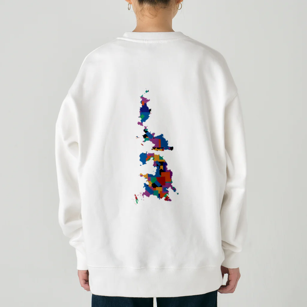 cuuyabowの小笠原諸島-colorful Heavyweight Crew Neck Sweatshirt