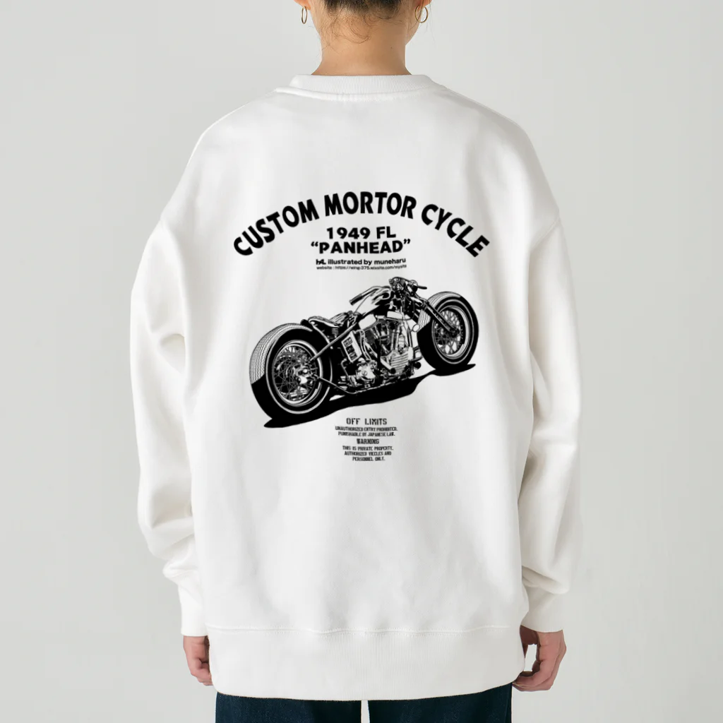 illustrator_HaLのCUSTOM MORTOR CYCLE ヘビーウェイトスウェット