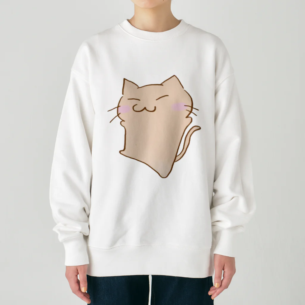 まりにゃんずのぽよぽよ あいにゃん Heavyweight Crew Neck Sweatshirt