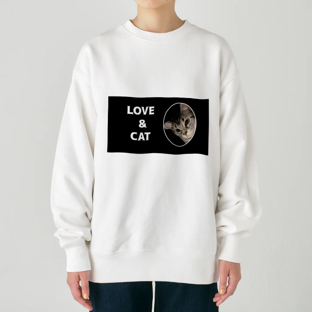 ysmerketの愛猫との絆、特別な愛猫グッズ Heavyweight Crew Neck Sweatshirt