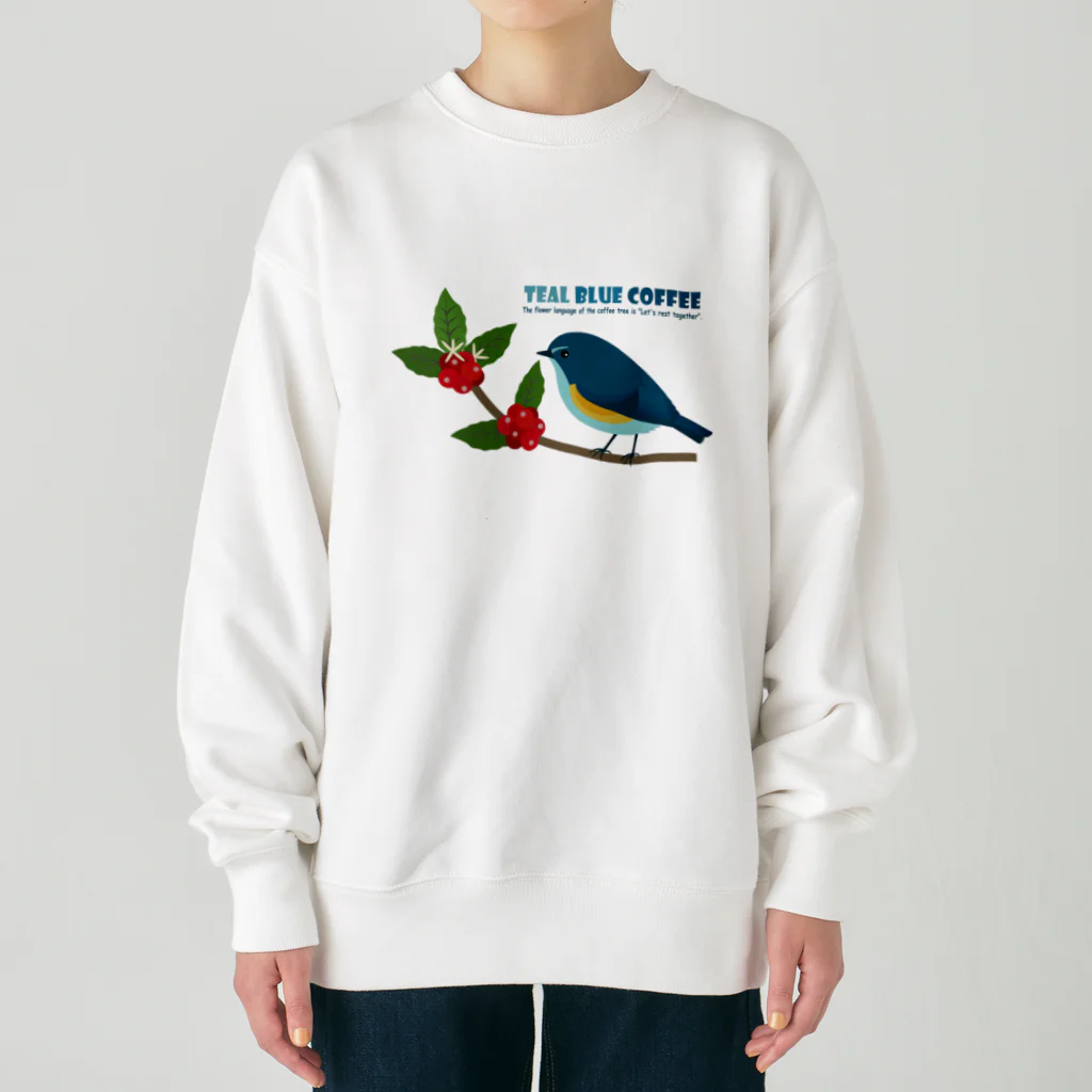 Teal Blue CoffeeのTeal Blue Bird Heavyweight Crew Neck Sweatshirt